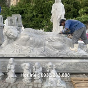 Tượng Phật Nhập Niết Bàn _TNS07