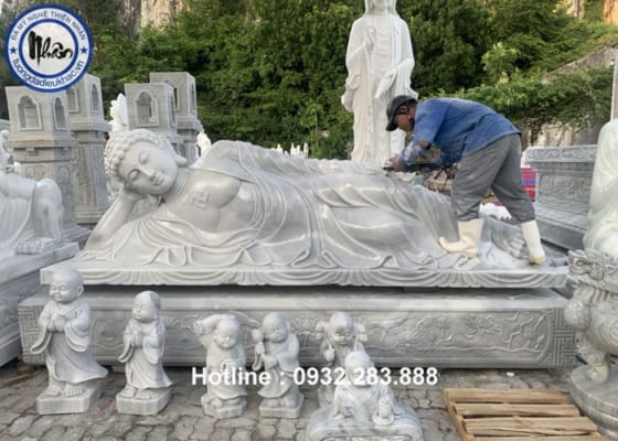Tượng Phật Nhập Niết Bàn _TNS07